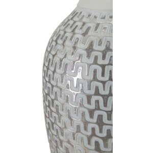 Mauro Ferretti tafellamp wave E27 Ø 35x65 cm zilver wit