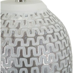 Mauro Ferretti tafellamp wave E27 Ø 35x65 cm zilver wit