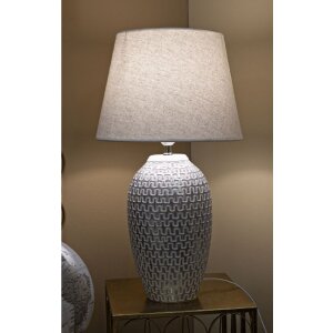 Mauro Ferretti tafellamp wave E27 Ø 35x65 cm zilver wit