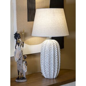 Mauro Ferretti tafellamp blad E27 Ø 35x65 cm witgoud