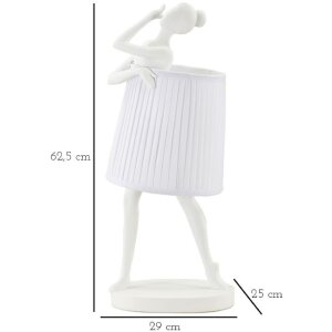 Mauro Ferretti tafellamp Ballet E14 Ø 29x25x62,5 cm wit