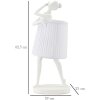 Mauro Ferretti tafellamp Ballet E14 Ø 29x25x62,5 cm wit