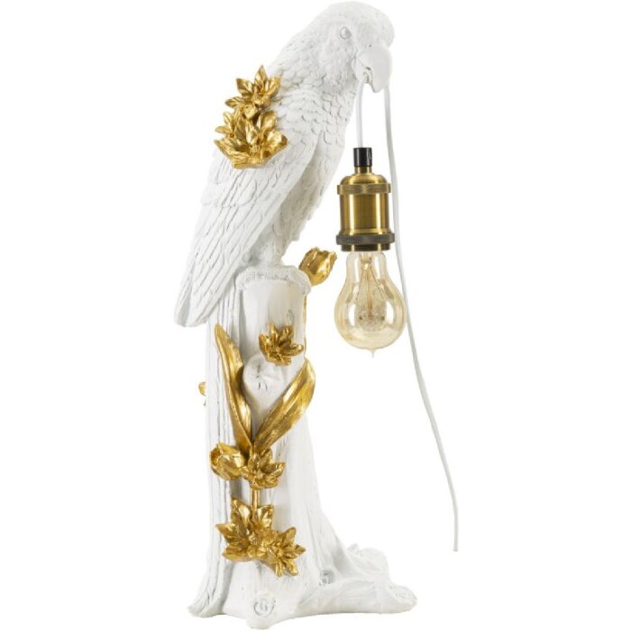 Mauro Ferretti tafellamp papegaai E27 20x20x50,5 cm witgoud