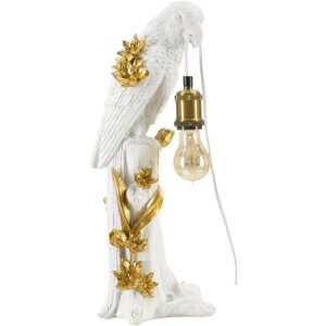 Mauro Ferretti tafellamp papegaai E27 20x20x50,5 cm witgoud