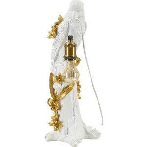 Mauro Ferretti tafellamp papegaai E27 20x20x50,5 cm witgoud