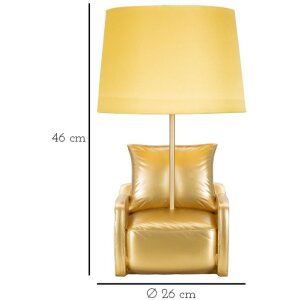 Mauro Ferretti tafellamp mid-eeuws E27 26x46 cm goud