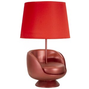 Mauro Ferretti tafellamp mid-eeuws E27 26x43 cm rood