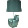 Mauro Ferretti tafellamp mid-eeuws E27 26x43 cm turquoise