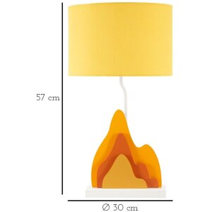 Mauro Ferretti Tafel lamphouder Kleur E27 30x57 cm geel