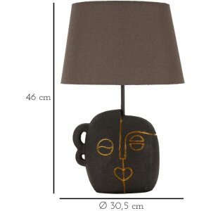 Mauro Feretti Tafel lamp Tribal E27 Ø 30,5 x 46 cm bruin goud