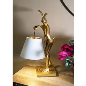 Mauro Feretti Tafel lamp Konijnenbasis E14 26×16×47 cm goud wit