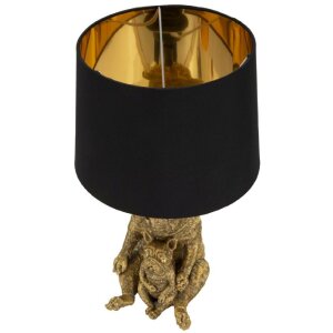Mauro Feretti Tafellamp Huisdier E27 Diameter 26x43,8 cm goud zwart