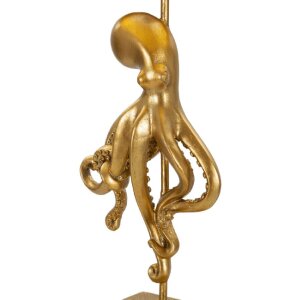 Mauro Ferretti tafellamp Octopus E27 diameter 30,5x64,5 cm goud wit