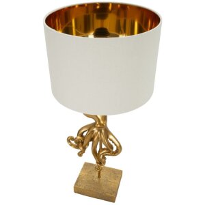 Mauro Ferretti tafellamp Octopus E27 diameter 30,5x64,5 cm goud wit