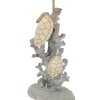 Mauro Ferretti Tafellamp Schildpad E27 Ø 30,5x63,5 cm wit grijs