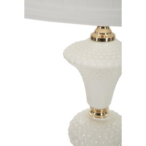 Mauro Ferretti tafellamp Caserta E27 Ø30x57cm wit goud