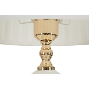 Mauro Ferretti tafellamp Caserta E27 Ø30x57cm wit goud