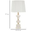 Mauro Ferretti tafellamp Caserta E27 Ø30x57cm wit goud