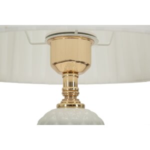 Mauro Ferretti tafellamp Torre Annunziata E27 Ø 30x57 cm wit goud
