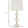 Mauro Ferretti tafellamp Torre Annunziata E27 Ø 30x57 cm wit goud