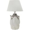 Mauro Ferretti tafellamp Shiny E27 ∅ 30x51 cm wit zilver