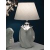 Mauro Ferretti tafellamp Shiny E27 ∅ 30x51 cm wit zilver