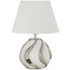 Mauro Ferretti tafellamp Shiny E27 Ø 30x42 cm wit zilver
