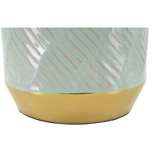Mauro Ferretti tafellamp Kapstad E27 Ø 25x40 cm helderblau goud