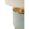 Mauro Ferretti tafellamp Kapstad E27 Ø 25x40 cm helderblau goud