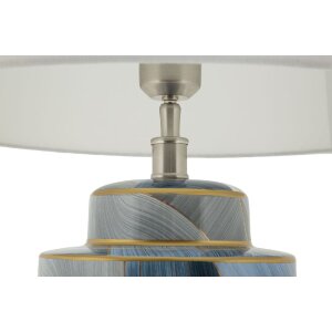 Keramische Elegance Tafelamp Mauro Ferretti E27 diameter 40×64 cm blau