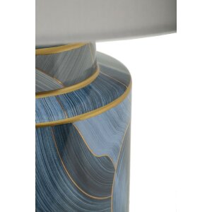 Keramische Elegance Tafelamp Mauro Ferretti E27 diameter 40×64 cm blau