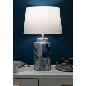 Keramische Elegance Tafelamp Mauro Ferretti E27 diameter 40×64 cm blau
