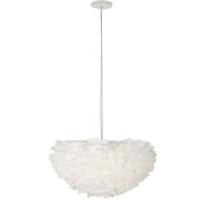 Mauro Ferretti plafondlamp Feder E27 Ø 60x30 cm wit