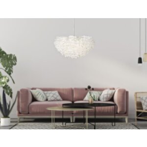 Mauro Ferretti plafondlamp Feder E27 Ø 60x30 cm wit