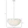 Mauro Ferretti plafondlamp Feder E27 Ø 60x30 cm wit