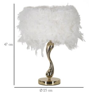 Mauro Feretti tafel lamp Cart E27 Ø 25x47 cm wit goud