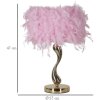 Mauro Ferretti Tabel Lamp E27 Ø 25x47 cm roze goud