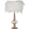 Mauro Ferretti Tafellamp Tarty E27 Ø 25x54 cm wit goud