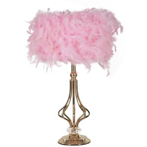 Mauro Ferretti tafellamp Tarty E27 ∅25×54cm roze goud