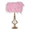 Mauro Ferretti tafellamp Tarty E27 ∅25×54cm roze goud