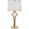 Mauro Ferretti Tafelamp Slimmy E27 Ø 28x53 cm wit goud