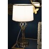 Mauro Ferretti Tafelamp Slimmy E27 Ø 28x53 cm wit goud