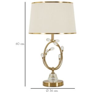 Mauro Ferretti tafellamp Versailles Witte goud