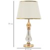 Mauro Ferretti tafellamp Bratislava E27 Ø33x59cm goud