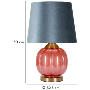 Mauro Ferretti tafellamp Helene Bal E27 Ø 32,5x50 cm rood blauw