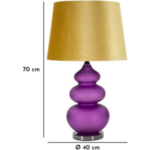 Mauro Ferretti Tafelverlichting Milva Drie E27 Ø 40x70 cm paars geel