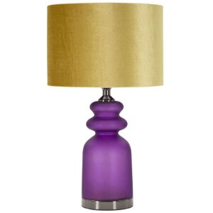 Mauro Ferretti tafellicht Milva Twee E27 Diameter 32,5x57,5 cm violet-goud