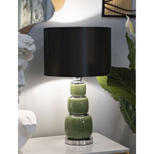 Mauro Ferretti Tafellamp Eva Drie E27 Ø 32,5x55 cm groen zwart