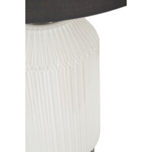 Mauro Ferretti tafellamp Heiterheid E27 Ø 37,5x65 cm wit grijs