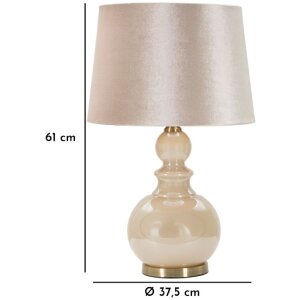 Mauro Ferretti Tafellamp Perly-Toren E27 Ø 37,5 x 61 cm parelmoervorm
